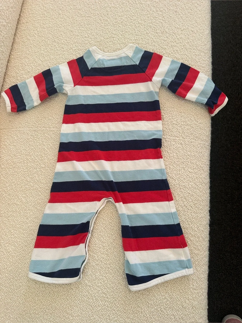 Toobydoo Striped Long-Sleeve Footie